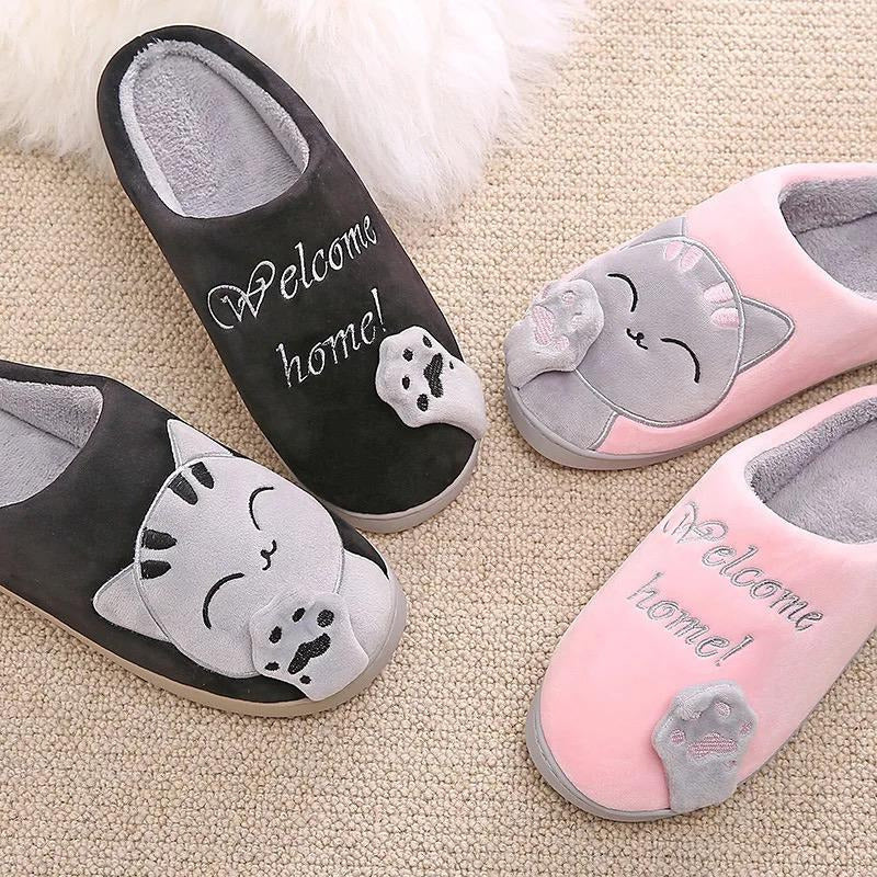 Pantufla Gato Sin Talón Talles Del 36 Al 45 Suela De Goma