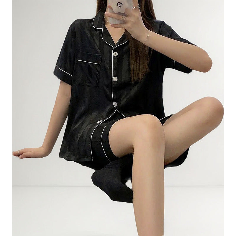 Pijama Corto De Seda Saten Mujer Varios Colores Uniteduy