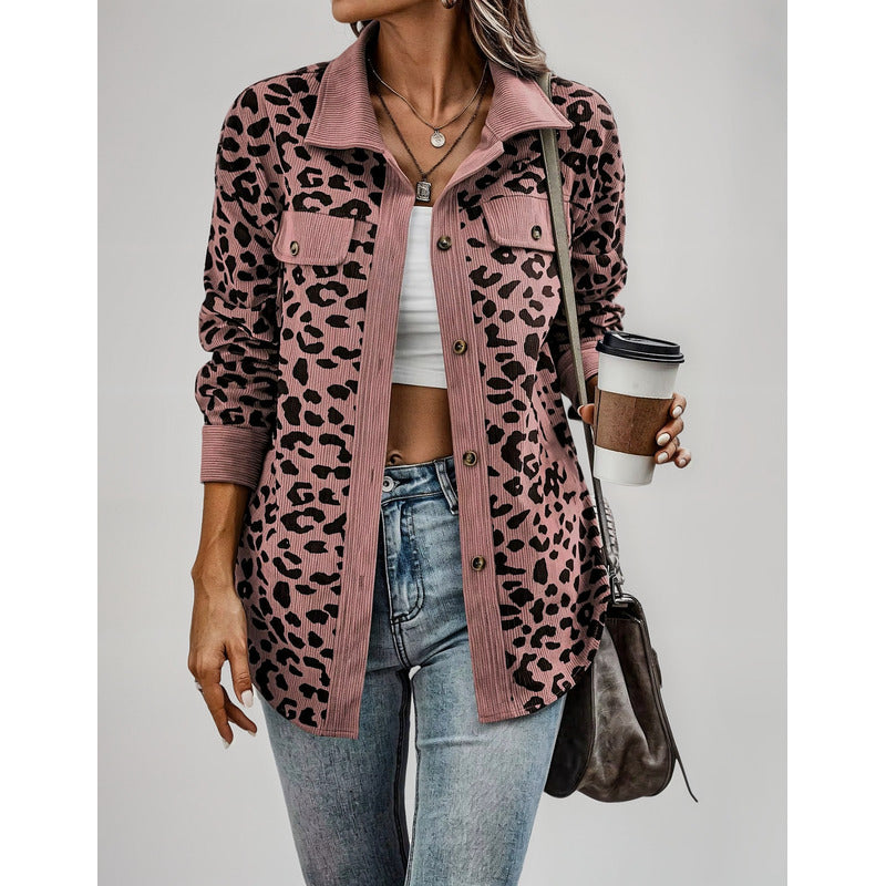 Sobre Camisa Pana Animal Print Varios Colores