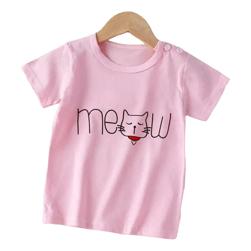Remeras Manga Corta Algodon Bebes Y Niños Varios Diseños