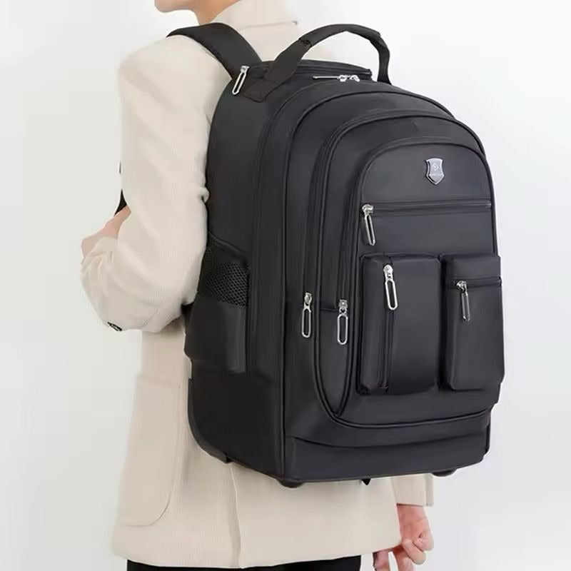 Mochila De Viaje Liceo Con Carrito Ruedas Laptop Impermeable