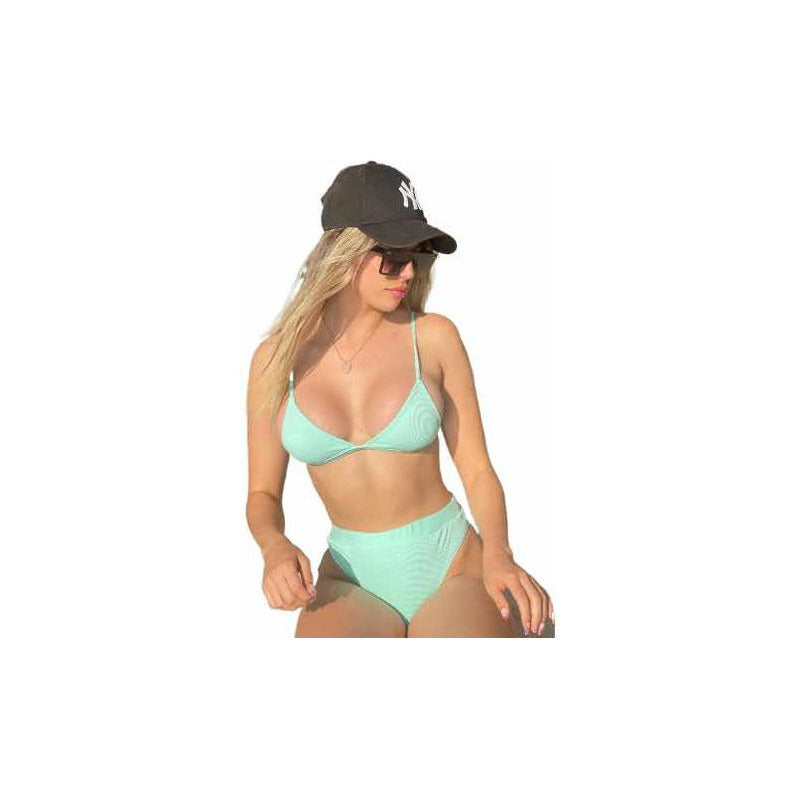 Uniteduy!! Bikini Sofi Tiro Alto Verde A! El Verano Llegó!!