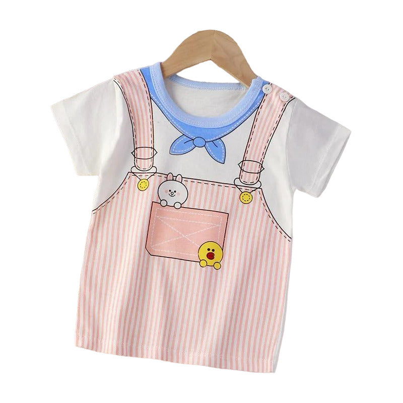Remeras Manga Corta Algodon Bebes Y Niños Varios Diseños