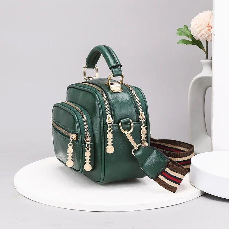 Cartera Bandolera En Pu Con Correa Desmontable Doble Uso