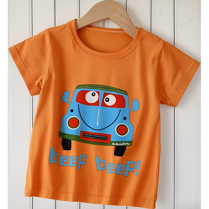Remeras Manga Corta Algodon Bebes Y Niños Varios Diseños
