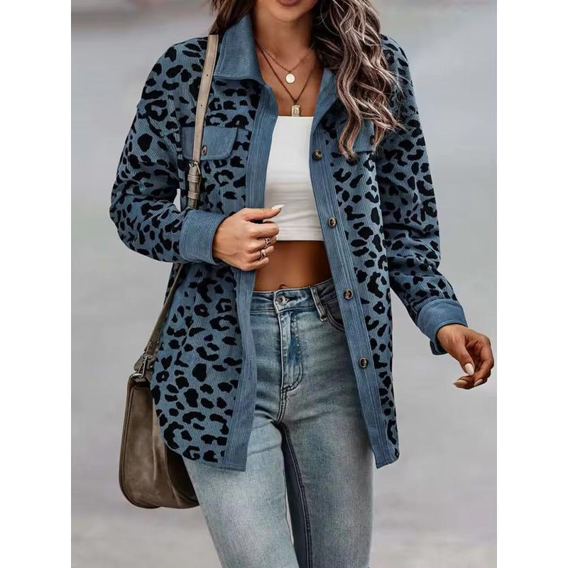 Sobre Camisa Pana Animal Print Varios Colores