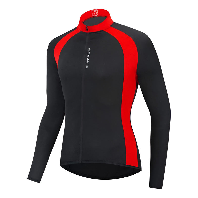 Wosawe- Jersey Manga Larga Para Ciclismo Tela Ventilada!