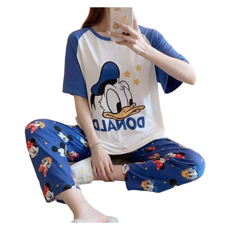 Pijama Pantalon Y Remera Stitch Minnie Donald Daisy Mickey