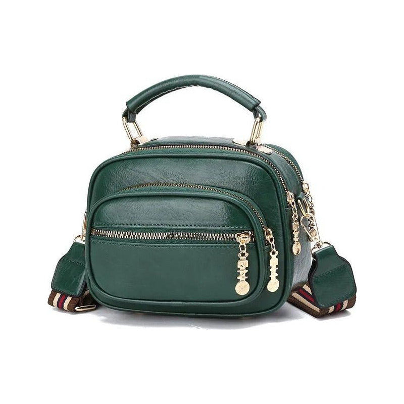 Cartera Bandolera En Pu Con Correa Desmontable Doble Uso