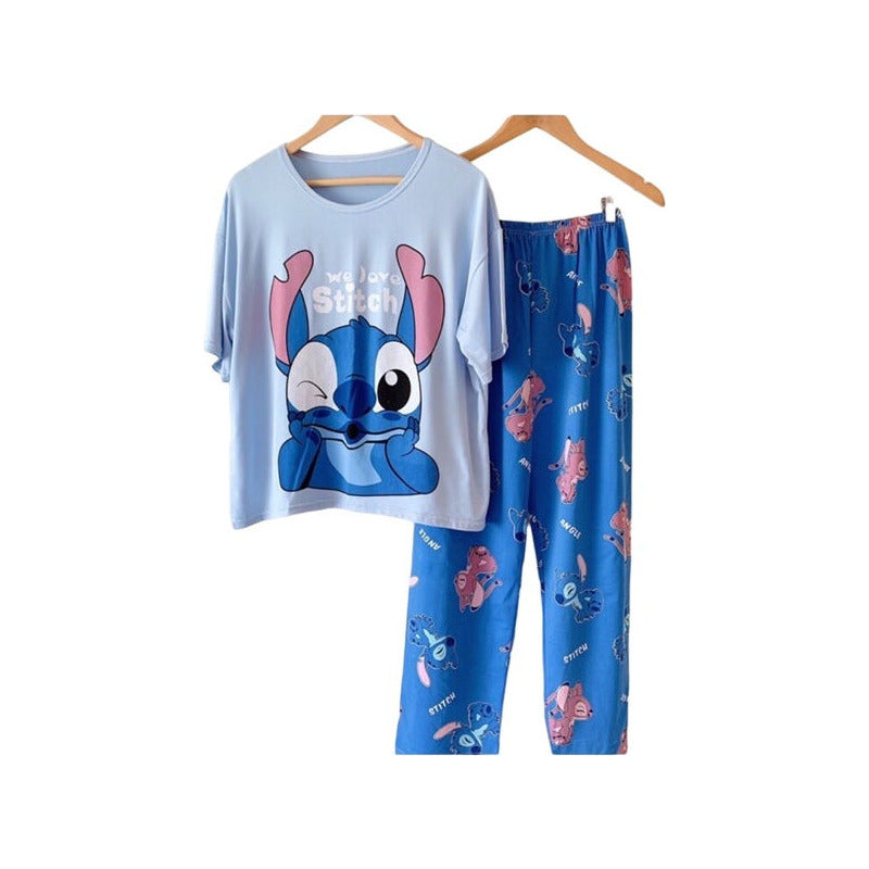 Pijama Pantalon Y Remera Stitch Minnie Donald Daisy Mickey