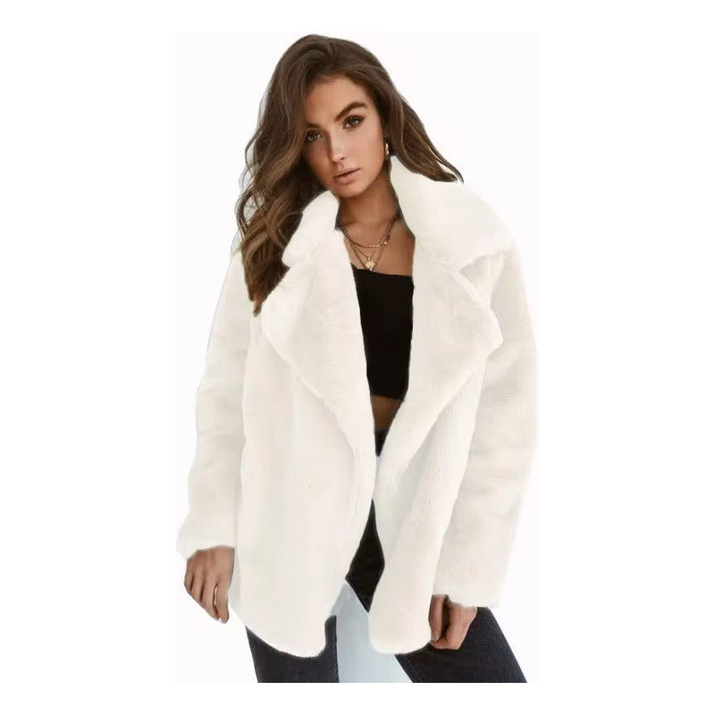 Chaqueta Campera Con Forro Piel Sintética Varios Colores