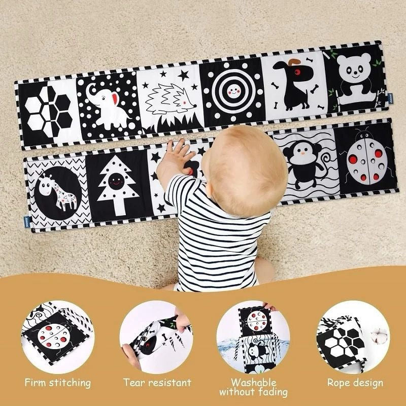 Libro De Tela Sensorial Montessori Bebés Para Cuna Uniteduy