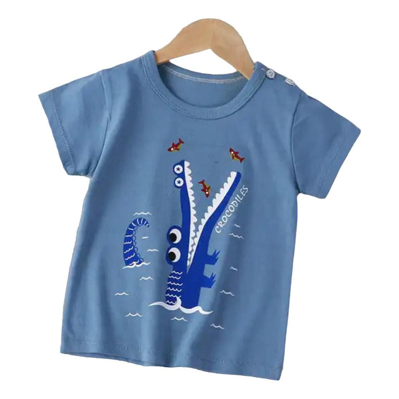 Remeras Manga Corta Algodon Bebes Y Niños Varios Diseños