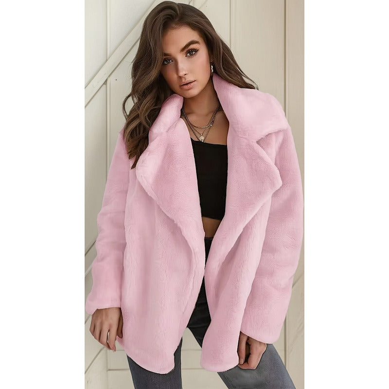 Chaqueta Campera Con Forro Piel Sintética Varios Colores