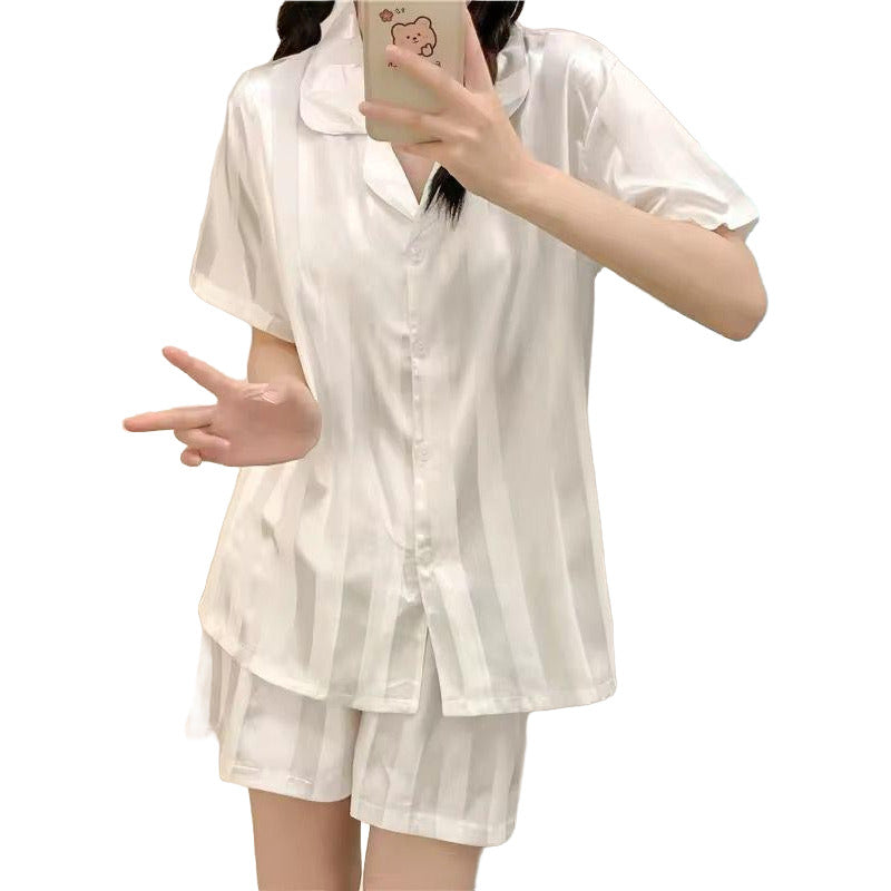 Pijama Corto De Seda Saten Mujer Varios Colores Uniteduy