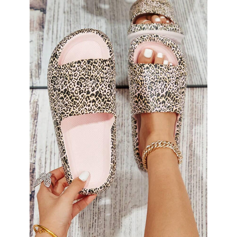 Chancletas Sandalias Ojotas Gomones Playa Animal Print