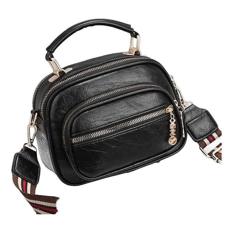Cartera Bandolera En Pu Con Correa Desmontable Doble Uso