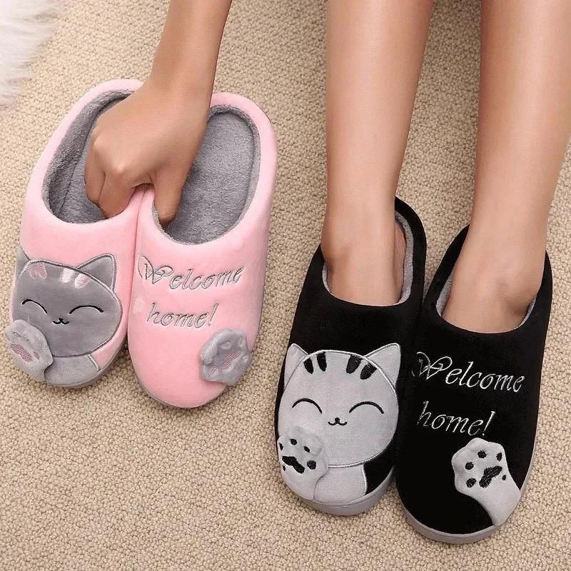 Pantufla Gato Sin Talón Talles Del 36 Al 45 Suela De Goma