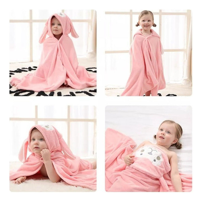 Toalla De Bebe Con Capucha Oso Divina!!! Algodon