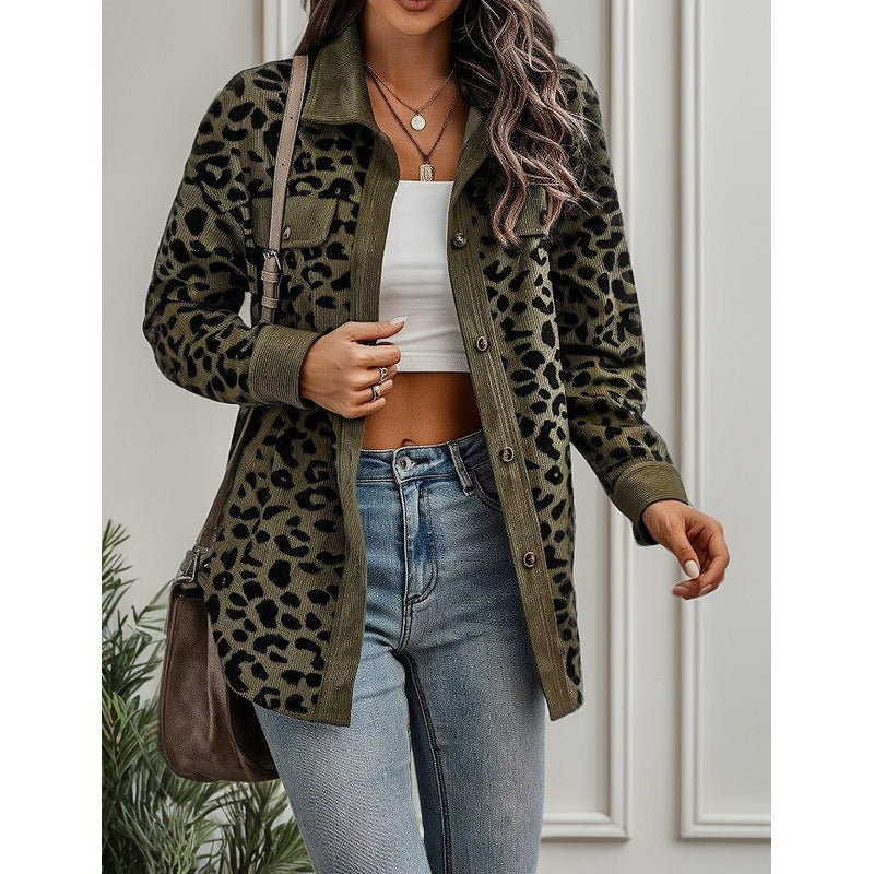 Sobre Camisa Pana Animal Print Varios Colores