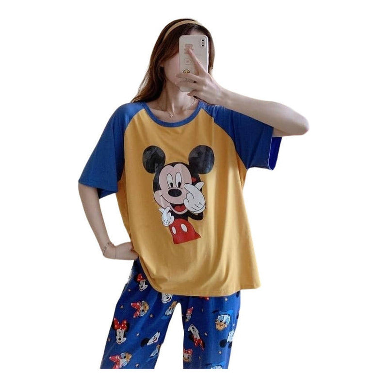 Pijama Pantalon Y Remera Stitch Minnie Donald Daisy Mickey