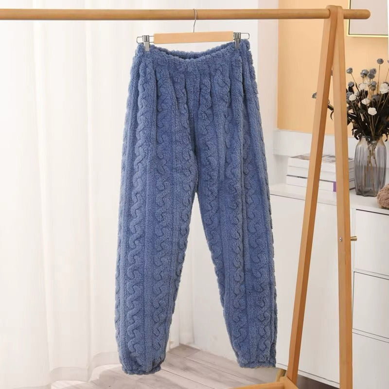 Pijama Peluche Trenzado Largo De Dama Plush  Varios Colores