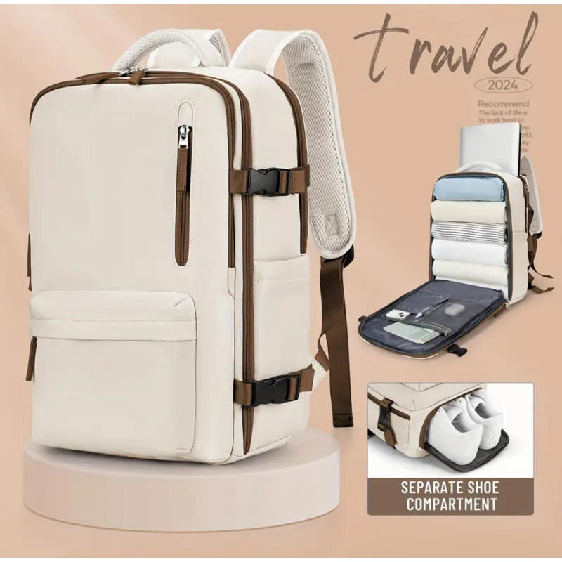 Mochila Viaje Grande Con Usb Varias Reparticiones Uniteduy