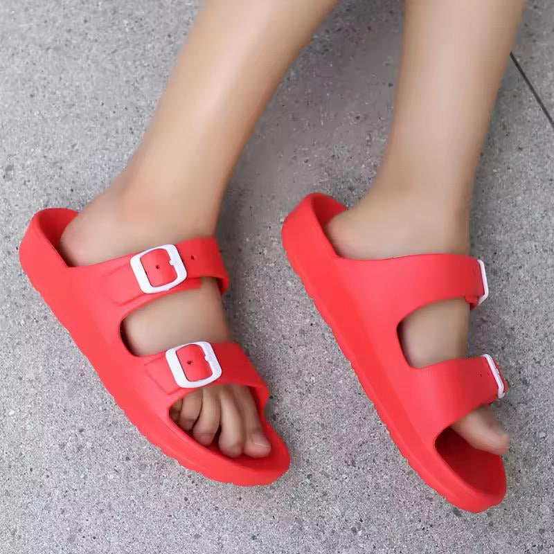 Sandalias Chancletas Antideslizante Con Hebilla Unisex