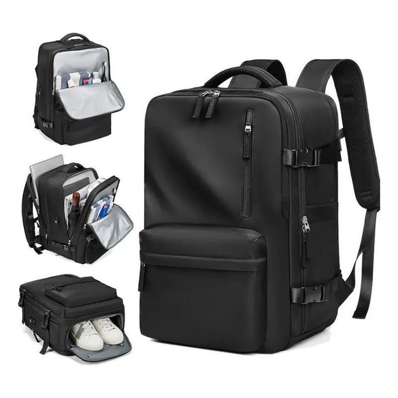 Mochila Viaje Grande Con Usb Varias Reparticiones Uniteduy
